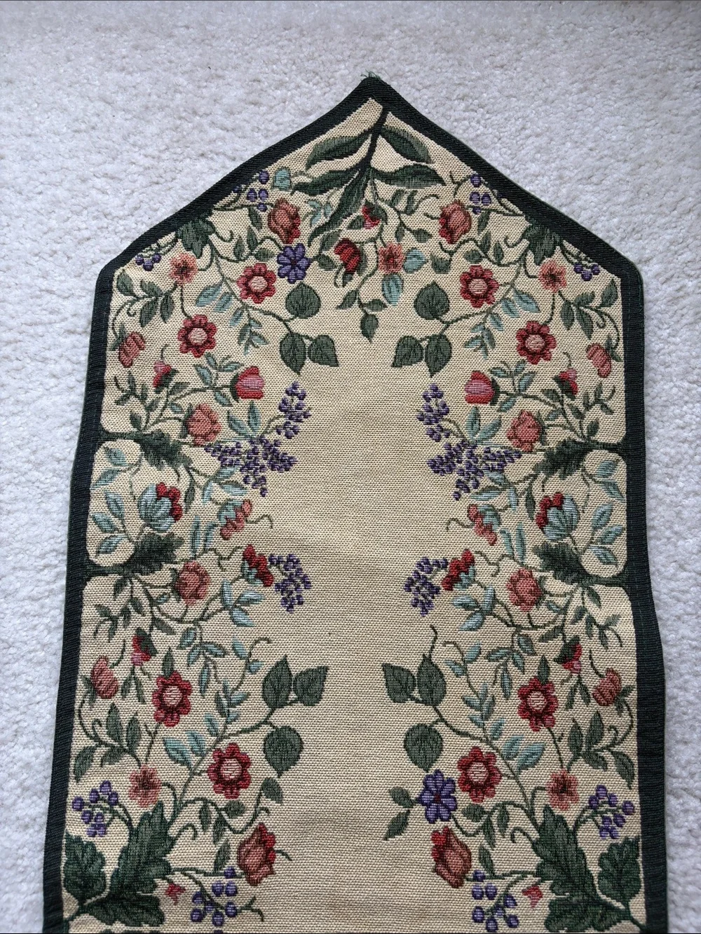 Floral Cream Table Runner